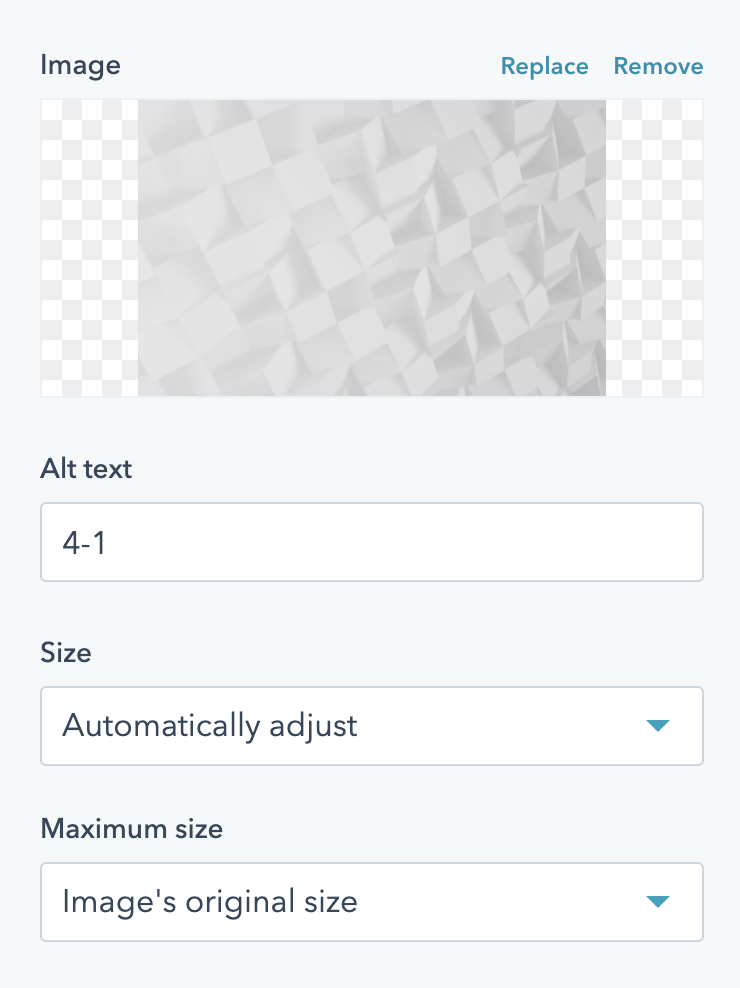 Each block in the filter blocks module supports a featured image and CTA