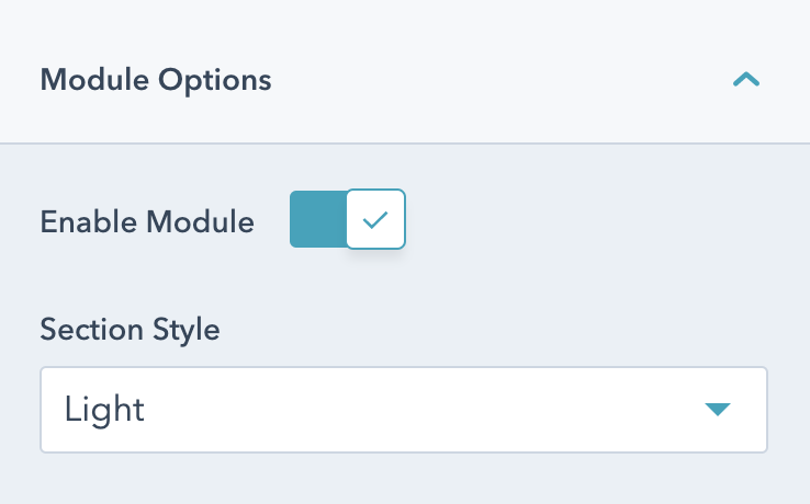 Logo slider module options controlling display and style